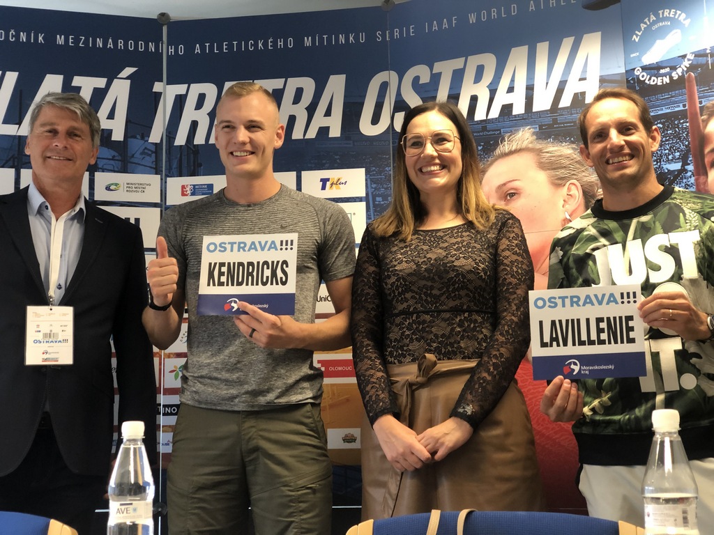 Sam Kendricks enjoyed the birthday gifts in Ostrava